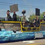 The pirate Shrimp Festival float takes takes 1st place nearly each year. A spectacular event that the kids and parents all enjoy.